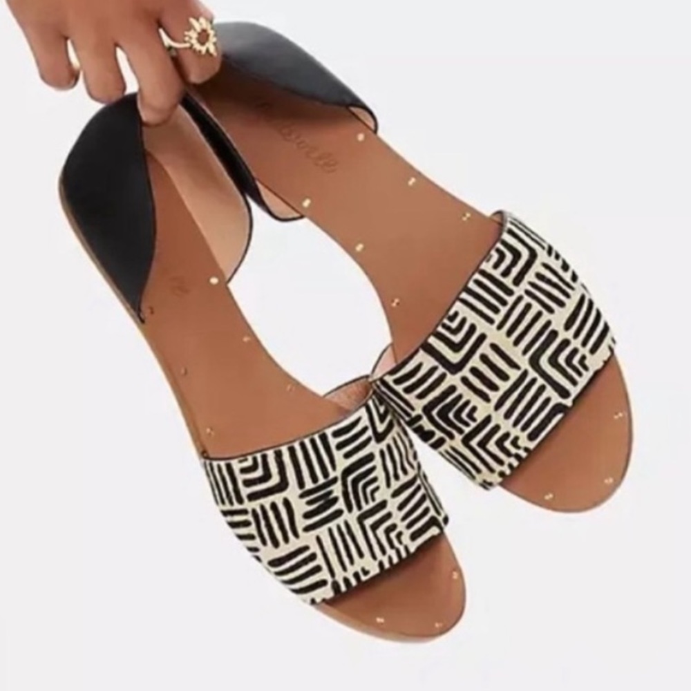 Madewell Calf Hair Sandals Size 10